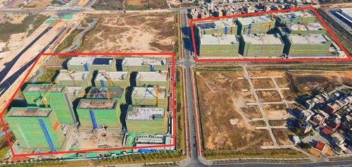 火炬石墨烯新材料孵化基地完成建筑结构主体封顶